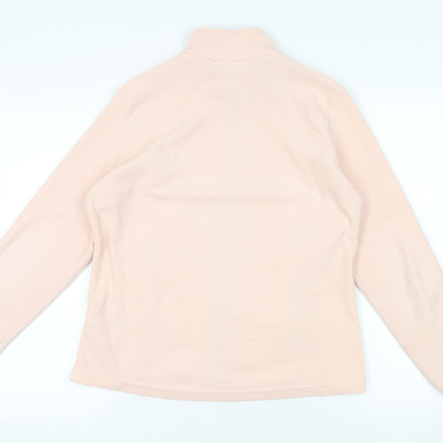 Marks and Spencer Womens Pink Jacket Size 14 Zip - Zipped Pockets