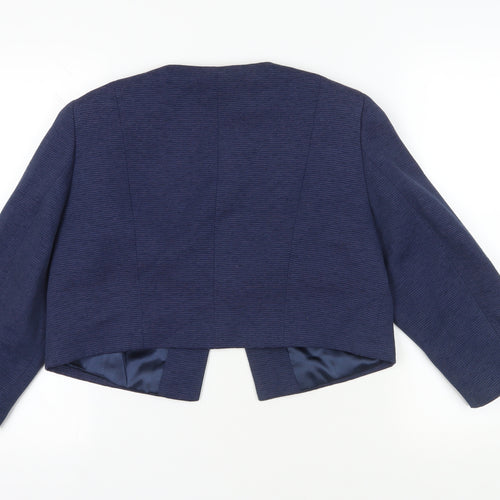Precis Womens Blue Jacket Blazer Size 14 - Open