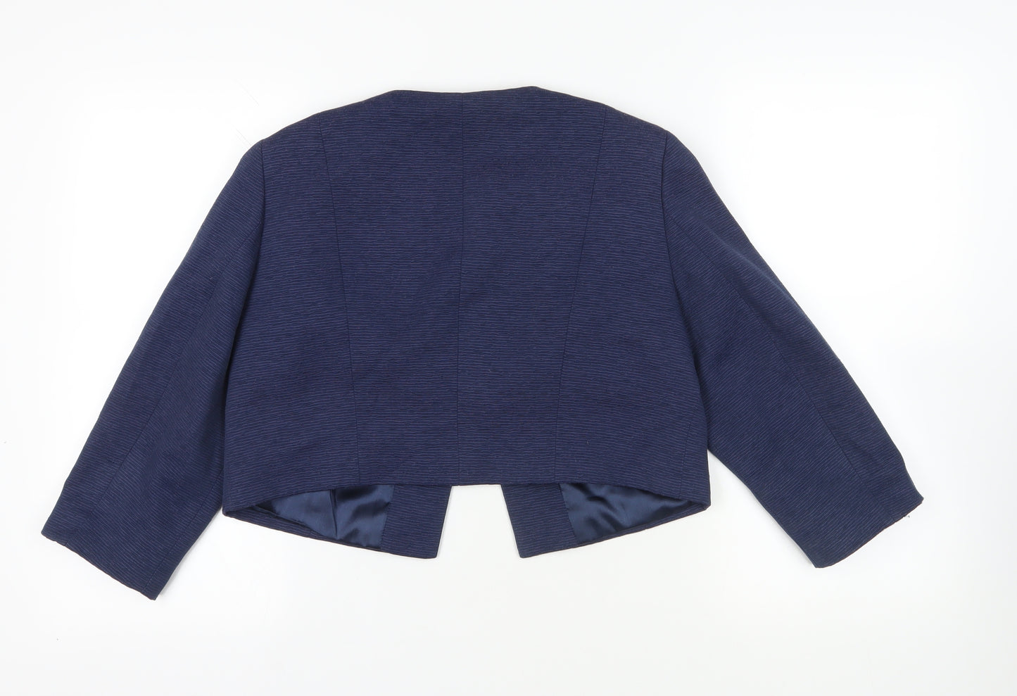 Precis Womens Blue Jacket Blazer Size 14 - Open