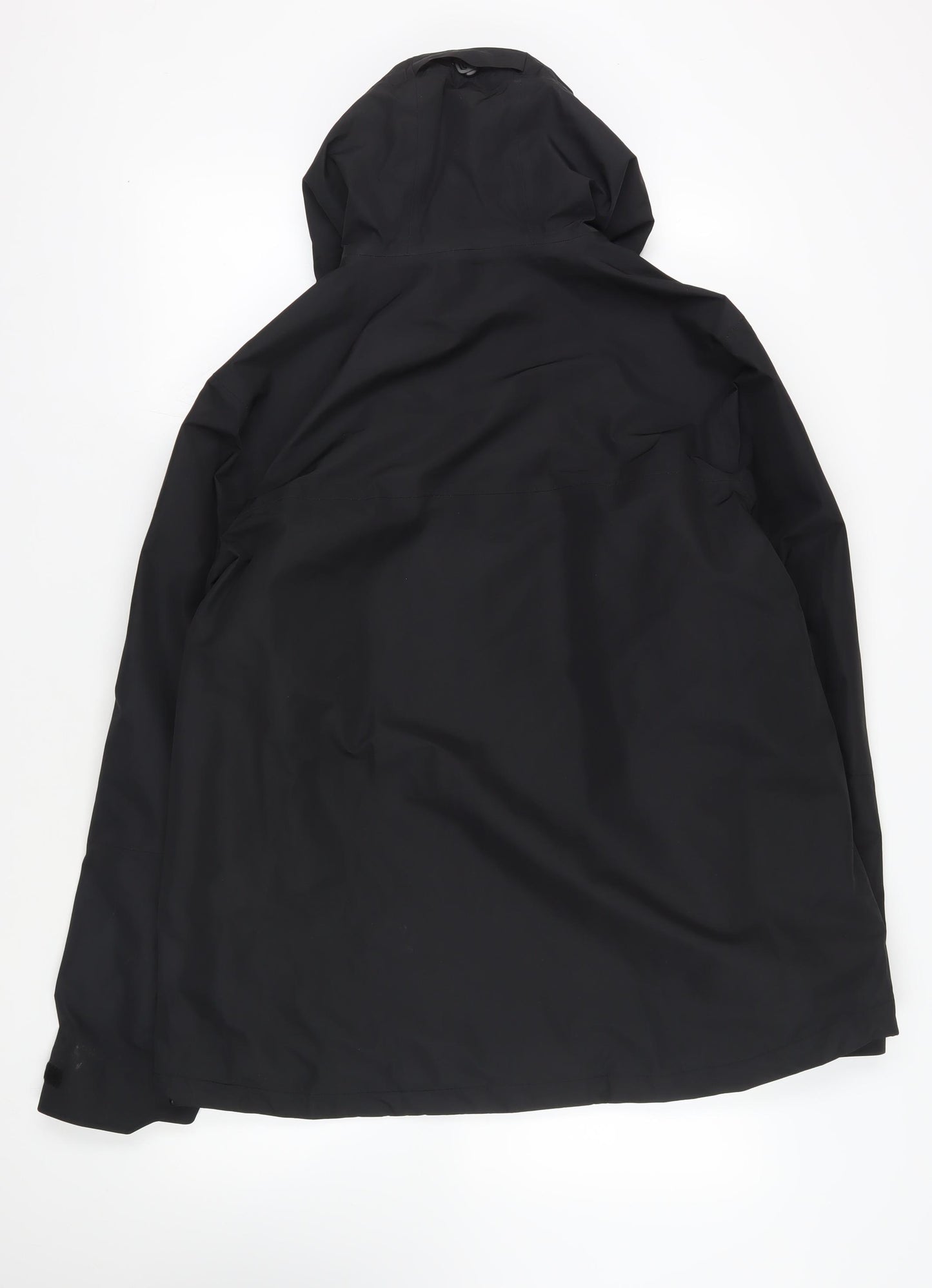 GOODMOVE Mens Black Jacket Size 3XL Zip - Hooded Waterproof Zipped Pockets Technical