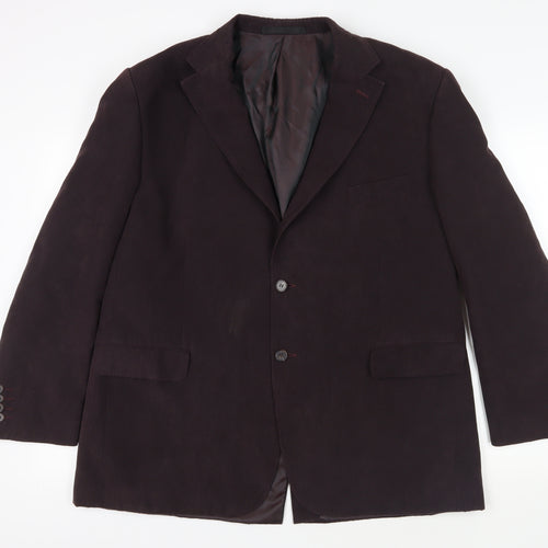 Marks and Spencer Mens Purple Polyester Jacket Blazer Size 46 Regular