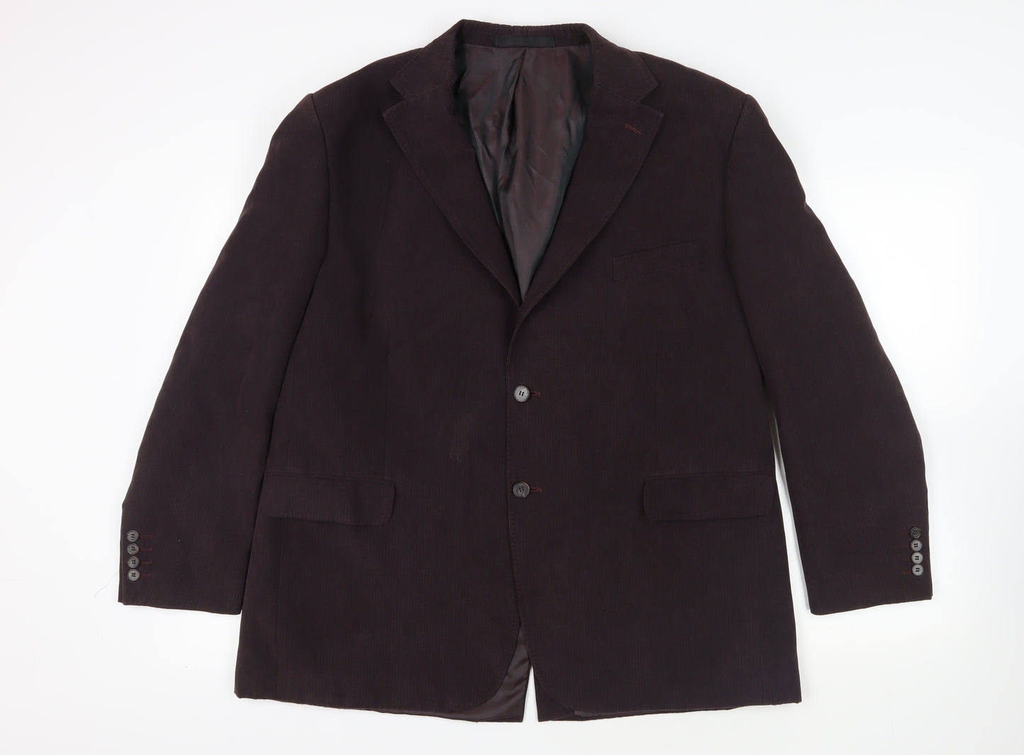 Marks and Spencer Mens Purple Polyester Jacket Blazer Size 46 Regular