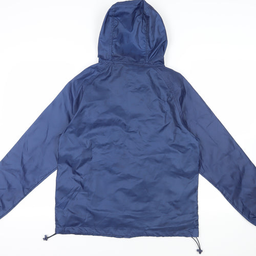 Saltrock Womens Blue Rain Coat Coat Size 10 - Logo Hooded Waterproof Lightweight