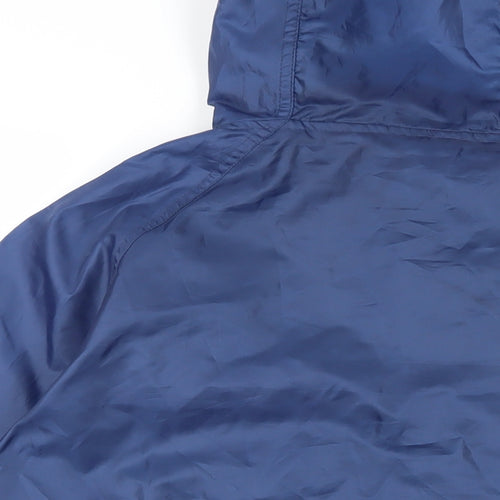 Saltrock Womens Blue Rain Coat Coat Size 10 - Logo Hooded Waterproof Lightweight