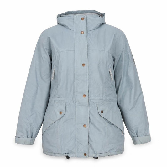 Front view of Jack Turphy women’s blue jacket, size UK 12, zip