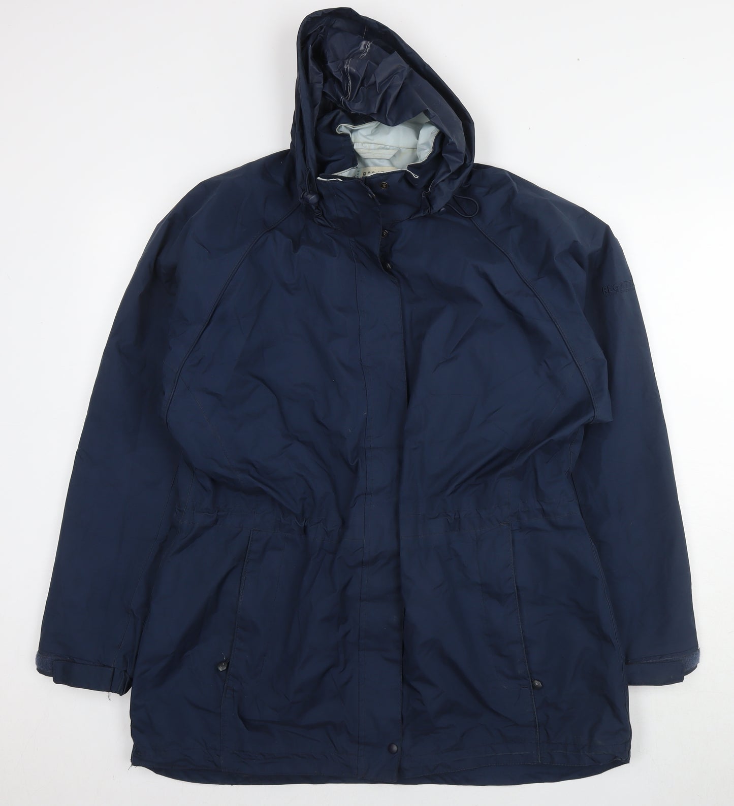 Regatta Womens Blue Rain Coat Jacket Size 14 Zip