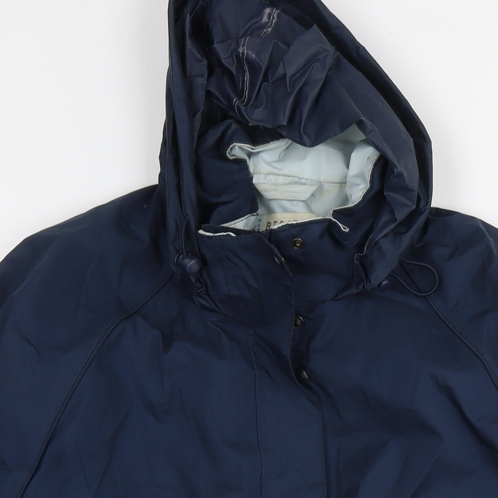 Regatta Womens Blue Rain Coat Jacket Size 14 Zip