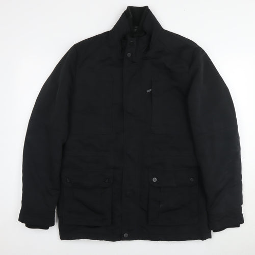 Jeff Banks Mens Black Jacket Size M Zip