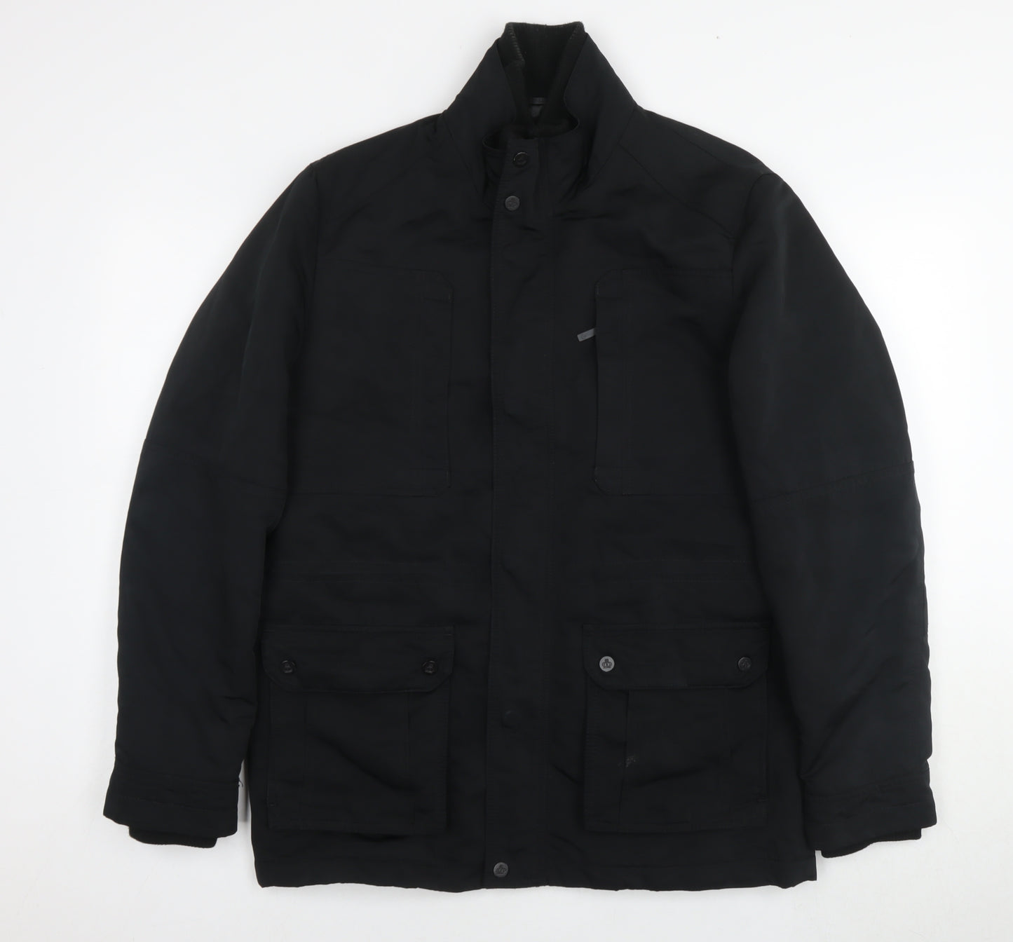 Jeff Banks Mens Black Jacket Size M Zip
