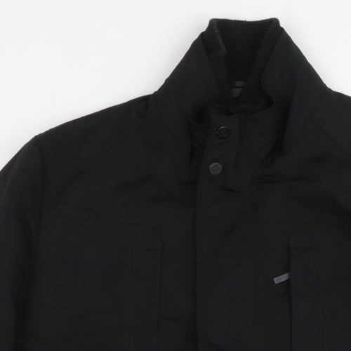Jeff Banks Mens Black Jacket Size M Zip