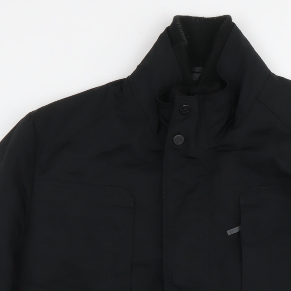 Jeff Banks Mens Black Jacket Size M Zip