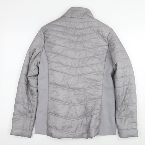 RBX Womens Grey Quilted Jacket Size M Zip