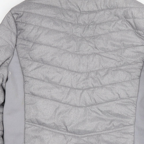 RBX Womens Grey Quilted Jacket Size M Zip