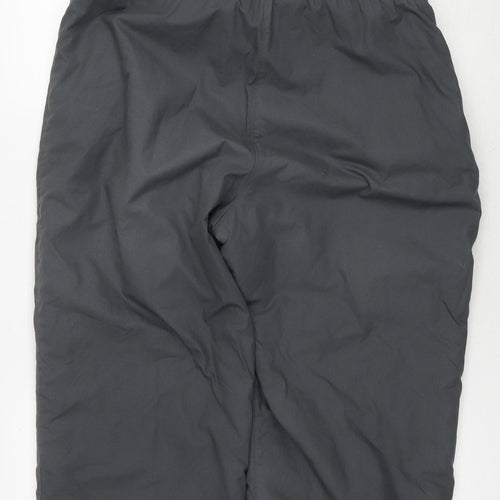 St Michael Mens Grey Polyester Snow Pants Trousers Size M L30 in Regular Zip