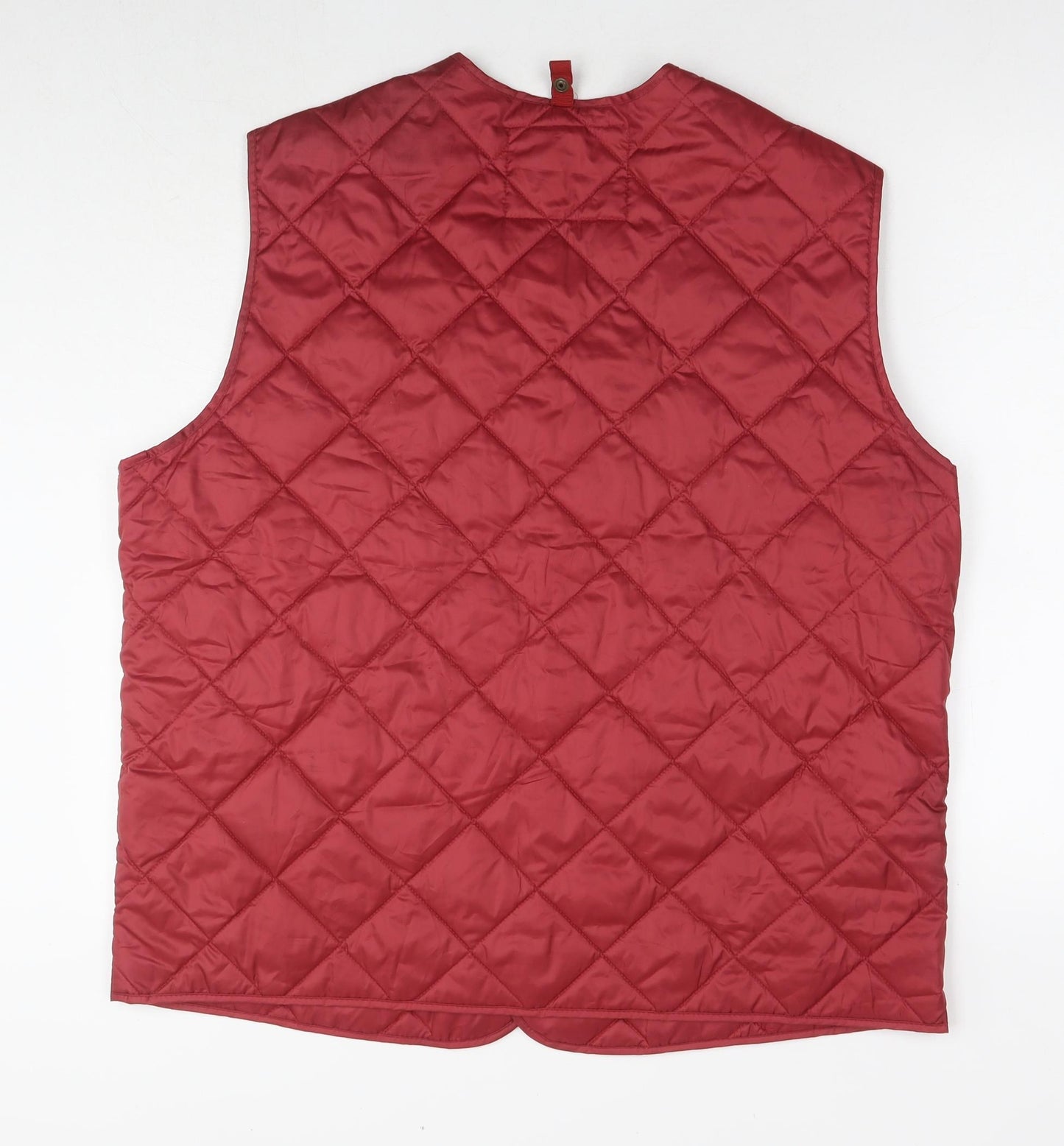 Hackett London Womens Red Gilet Waistcoat Size 2XL Zip