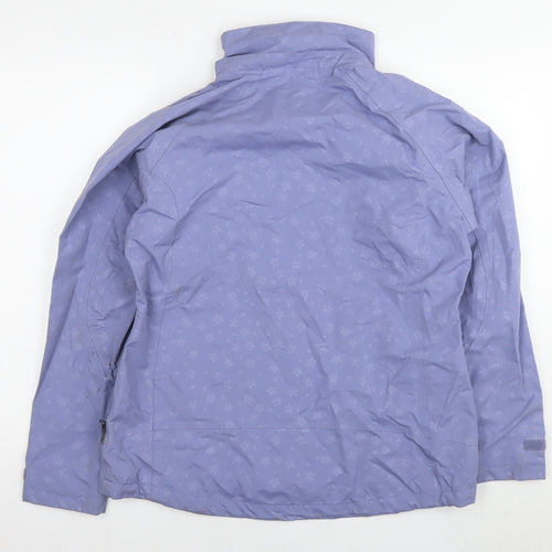 Trespass Womens Purple Floral Jacket Size M Zip