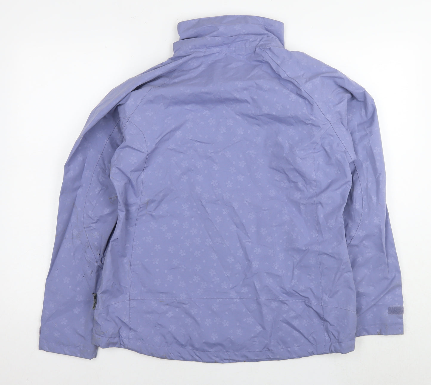 Trespass Womens Purple Floral Jacket Size M Zip