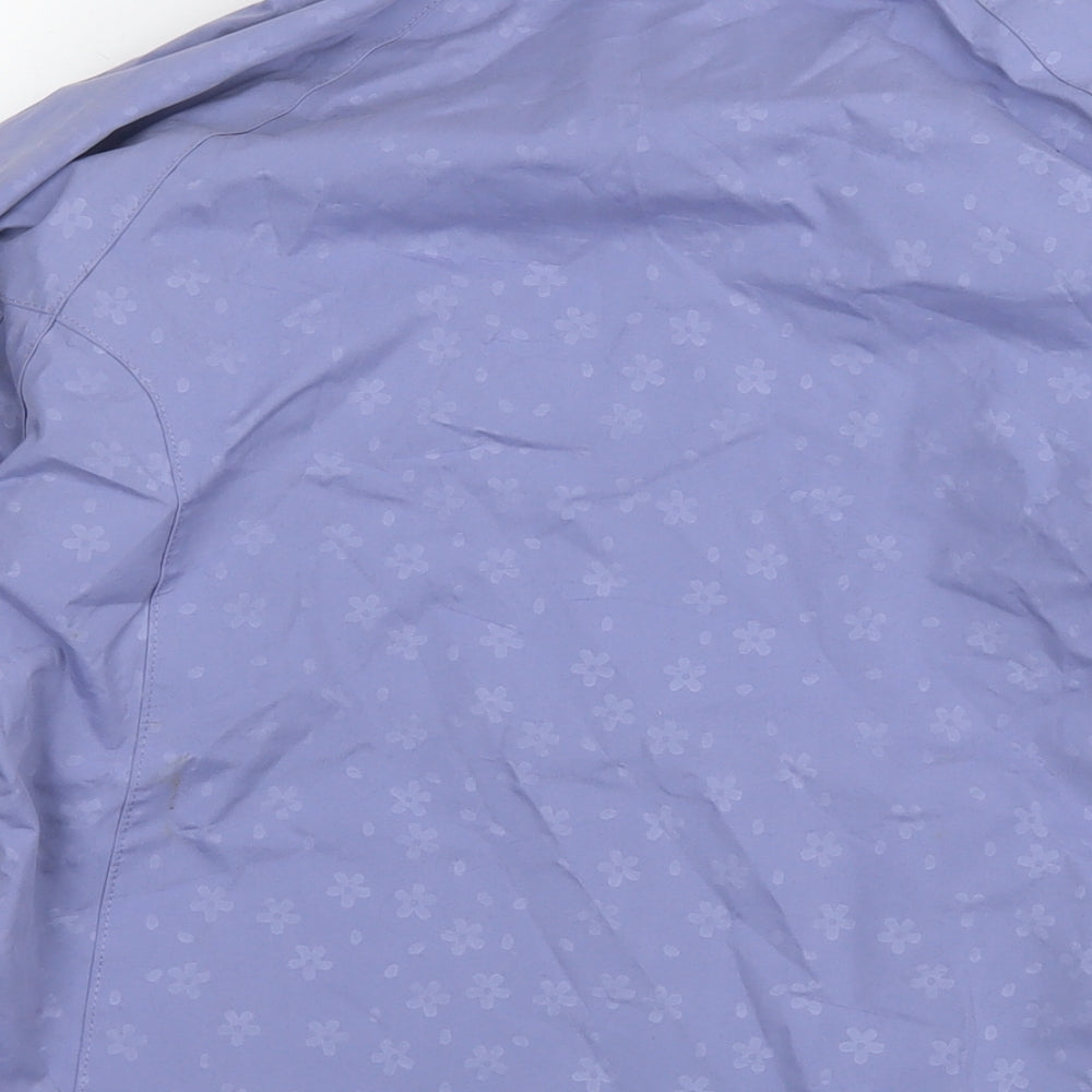 Trespass Womens Purple Floral Jacket Size M Zip