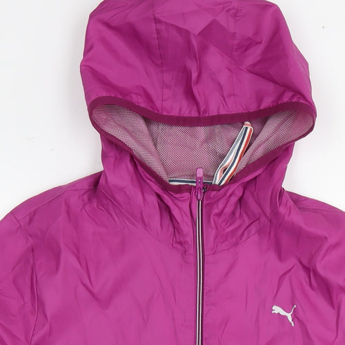 PUMA Womens Purple Jacket Size 16 Zip