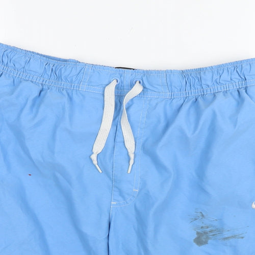 Nike Mens Blue Polyester Cargo Shorts Size L L12 in Regular Drawstring