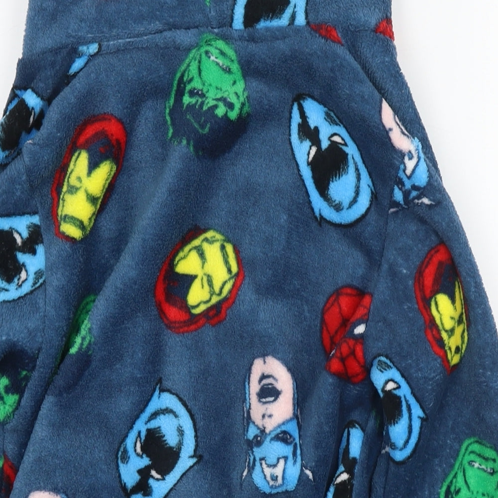 Marvel Comics Boys Blue Solid Polyester Gown Size 8-9 Years Tie - Marvel Avengers Heroes