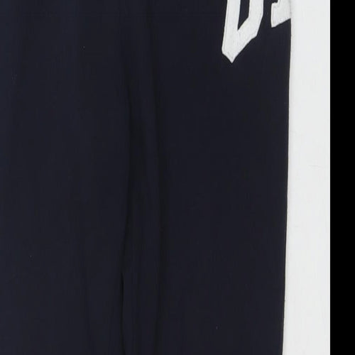 Gap Mens Blue Cotton Jogger Trousers Size M L26 in Regular Drawstring - Logo