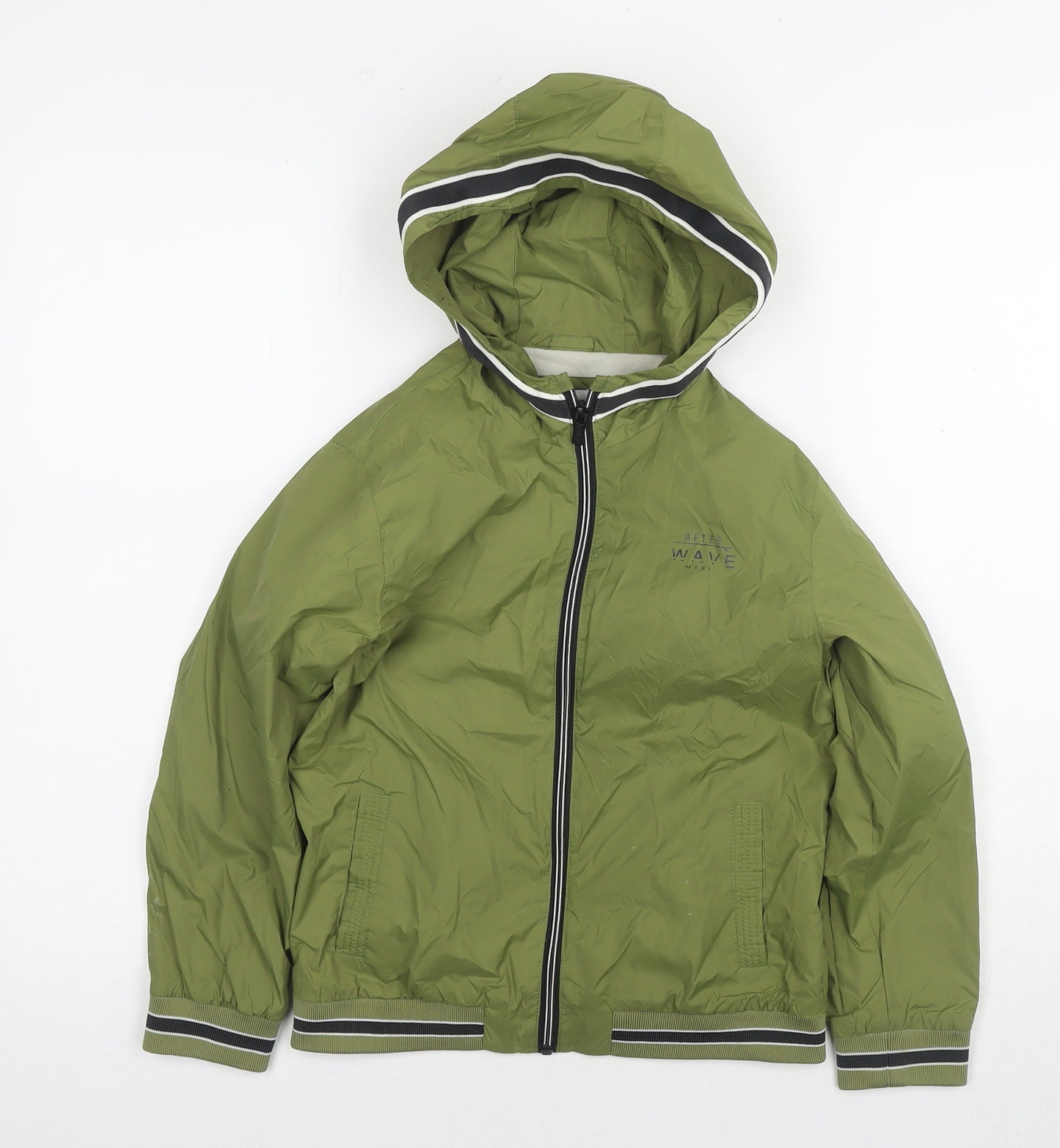 Mayoral Boys Green Jacket Size 8 Years Zip