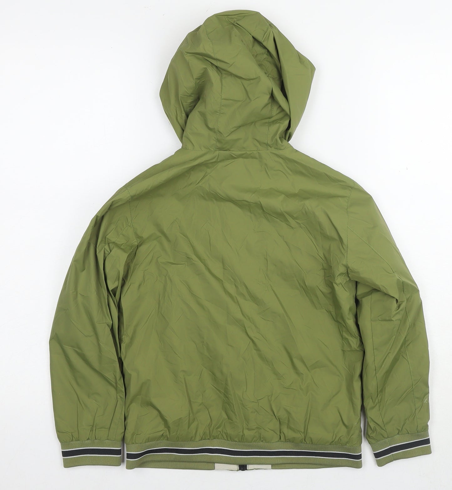 Mayoral Boys Green Jacket Size 8 Years Zip