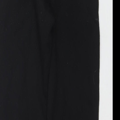 Slazenger Boys Black Polyester Jogger Trousers Size 11-12 Years L25 in Regular Drawstring