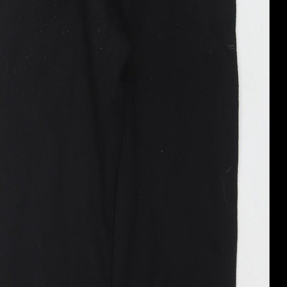 Slazenger Boys Black Polyester Jogger Trousers Size 11-12 Years L25 in Regular Drawstring