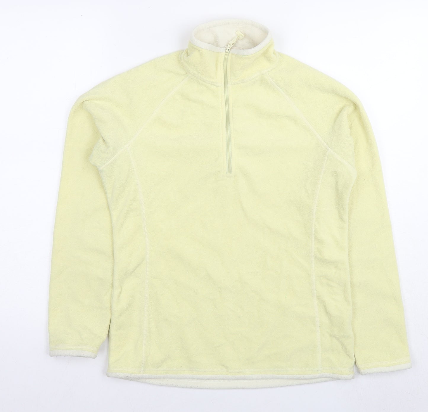 Mountain Warehouse Womens Yellow Polyester Pullover Sweatshirt Size 10 Pullover