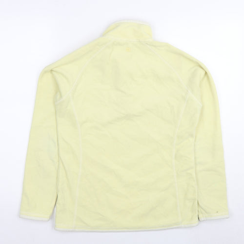 Mountain Warehouse Womens Yellow Polyester Pullover Sweatshirt Size 10 Pullover