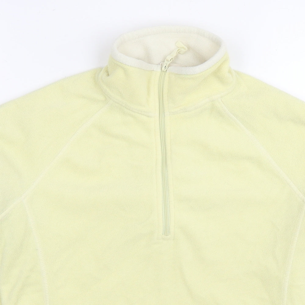 Mountain Warehouse Womens Yellow Polyester Pullover Sweatshirt Size 10 Pullover