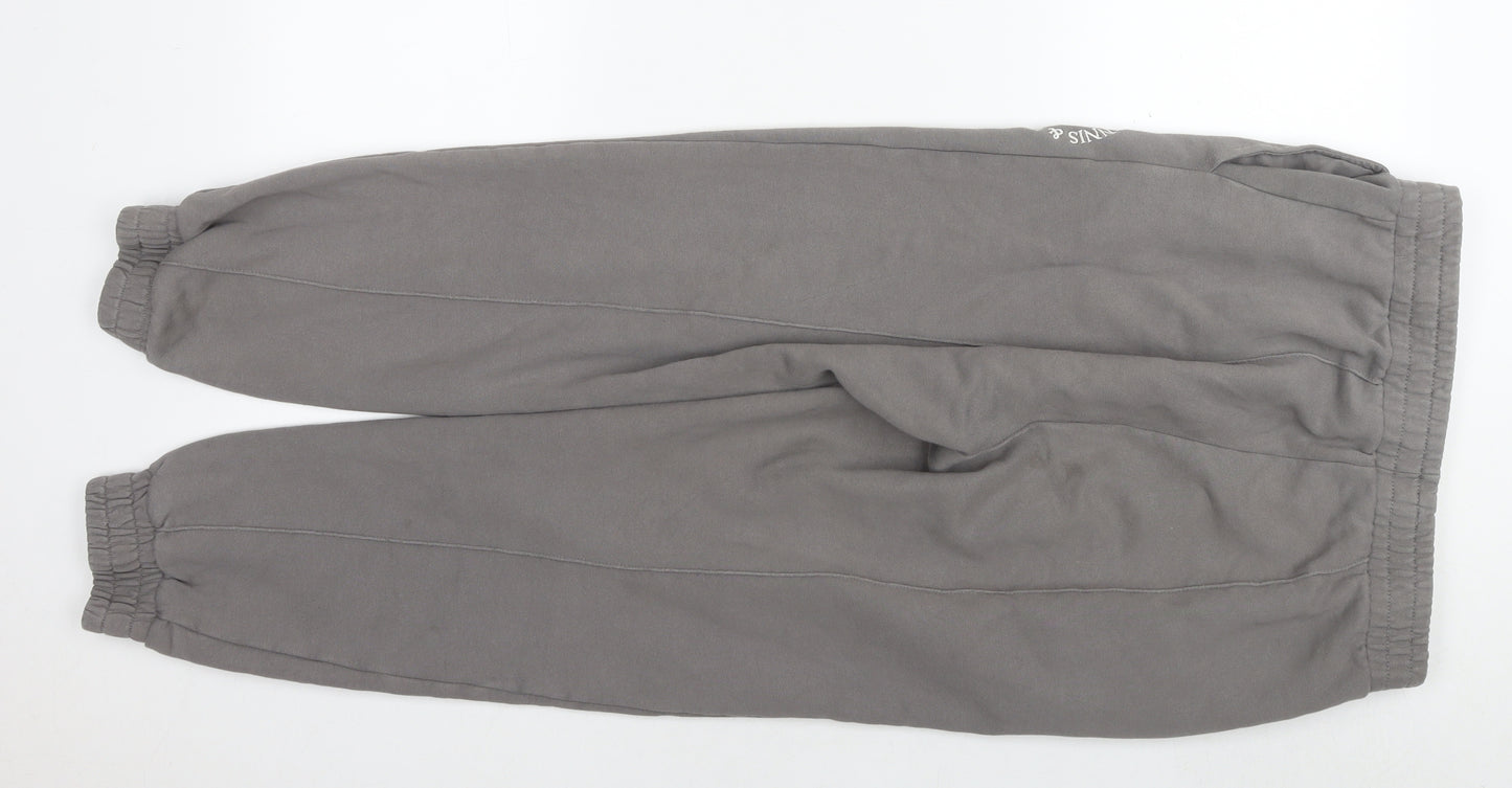 Slazenger Womens Grey Cotton Jogger Trousers Size 12 Regular
