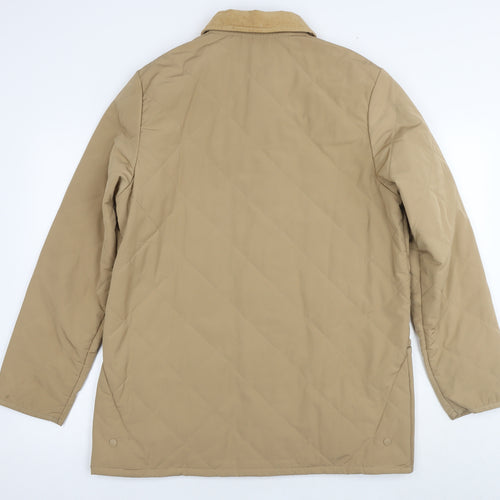 GOLFINO Mens Beige Quilted Jacket Size M Zip