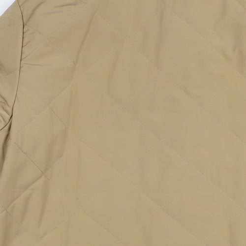 GOLFINO Mens Beige Quilted Jacket Size M Zip