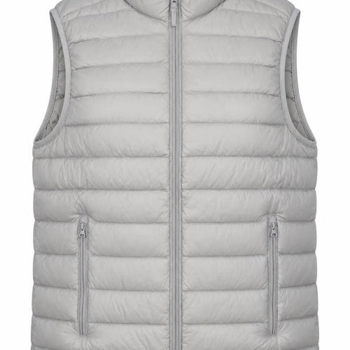 DECATHLON Womens Grey Gilet Waistcoat Size S Zip