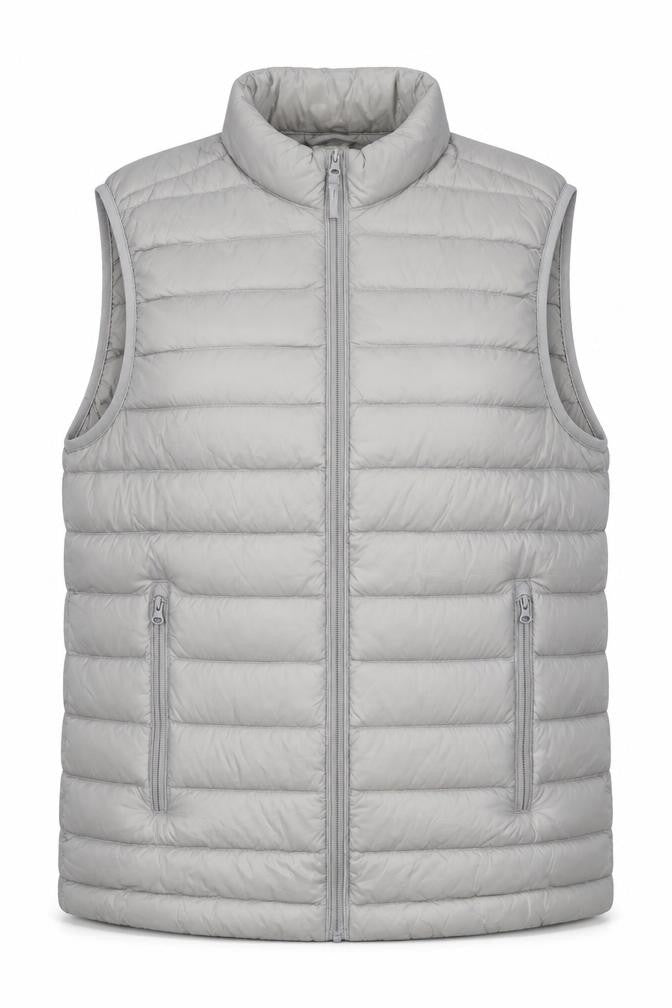 DECATHLON Womens Grey Gilet Waistcoat Size S Zip