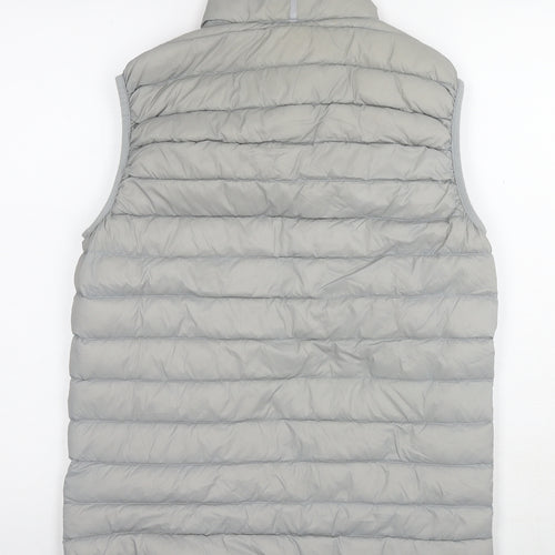 DECATHLON Womens Grey Gilet Waistcoat Size S Zip