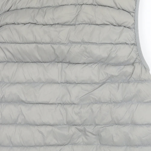 DECATHLON Womens Grey Gilet Waistcoat Size S Zip