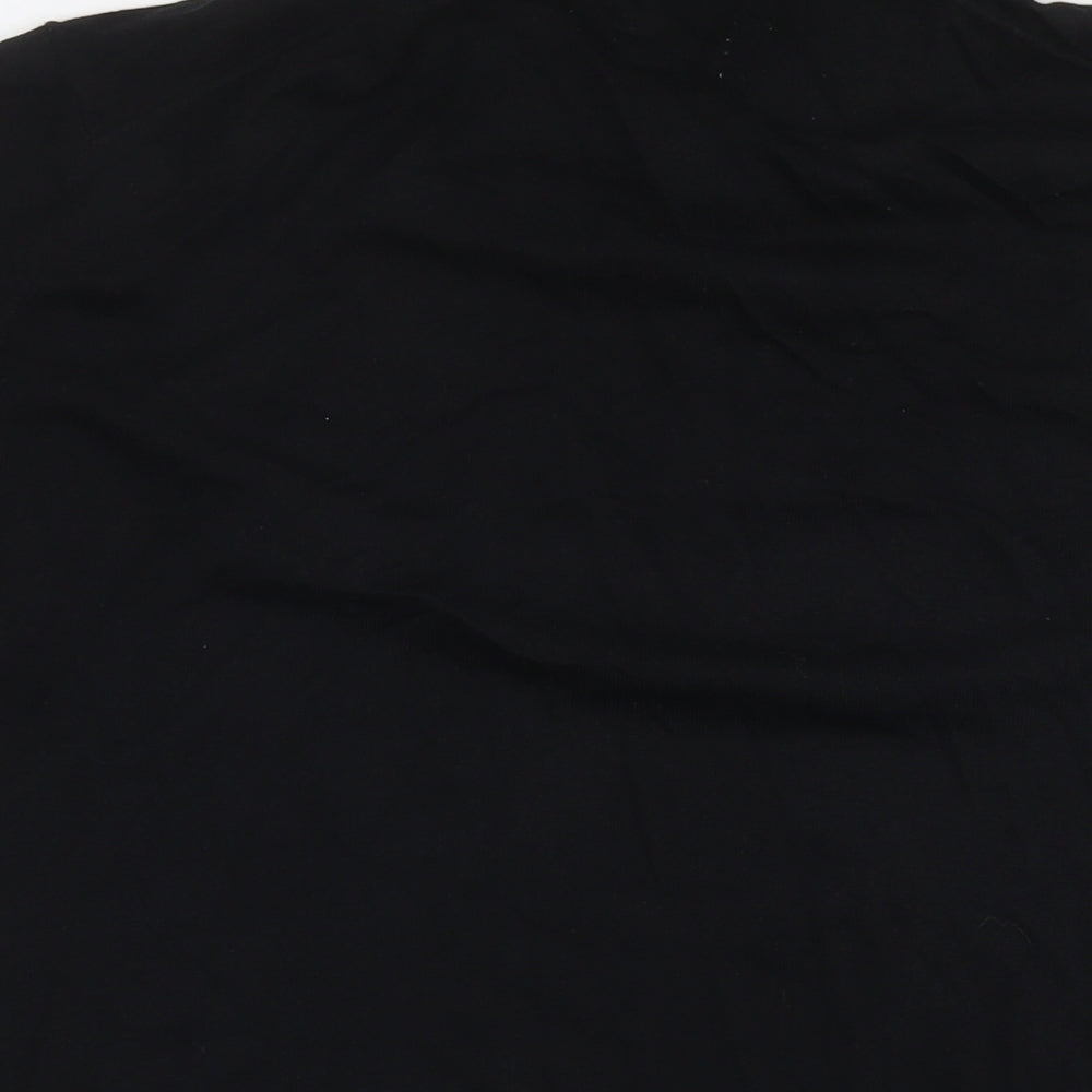 Autograph Mens Black Cotton Polo Size L Collared Pullover