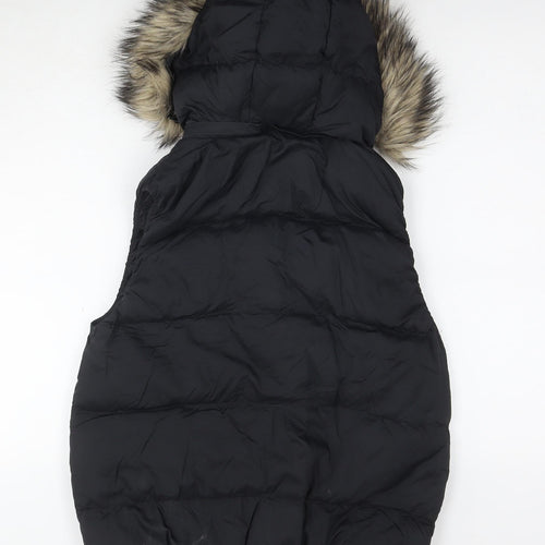 Gap Womens Black Gilet Waistcoat Size M Zip