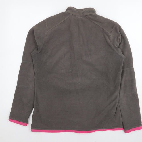 Oxylane Womens Brown Polyester Pullover Sweatshirt Size L Pullover - Flowers