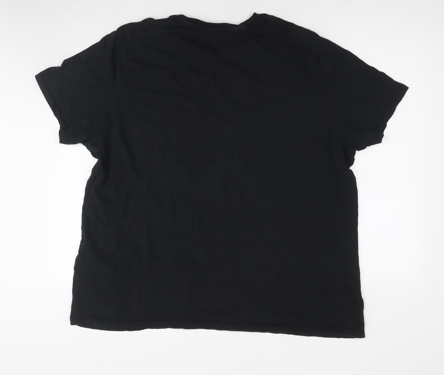 Levi's Mens Black Cotton T-Shirt Size 3XL Round Neck - Logo