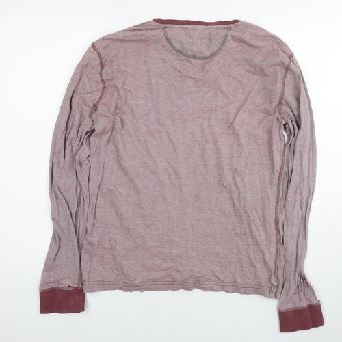Fat Face Mens Red Cotton T-Shirt Size M Round Neck