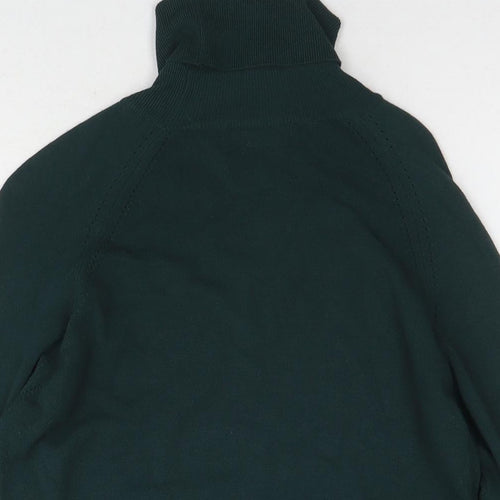 Paul Costelloe Womens Green Roll Neck Viscose Pullover Jumper Size M