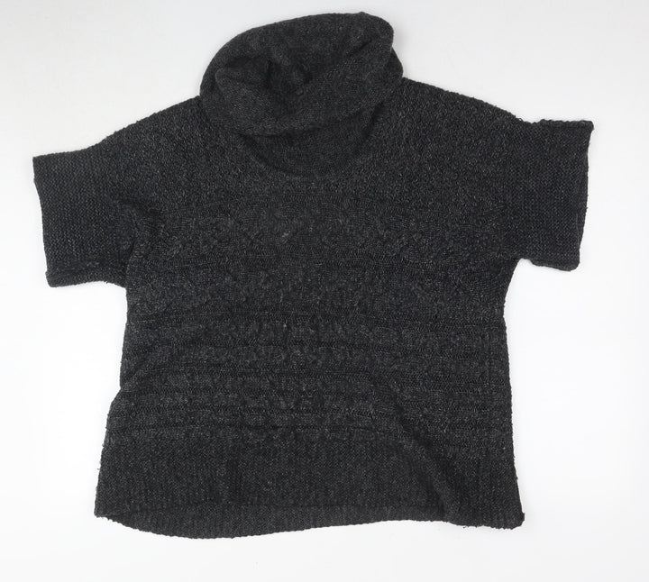 Betty Barclay Womens Grey Roll Neck Acrylic Pullover Jumper Size 18