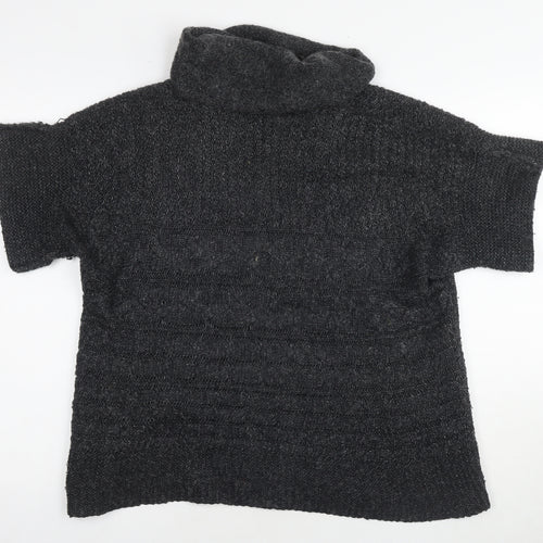 Betty Barclay Womens Grey Roll Neck Acrylic Pullover Jumper Size 18