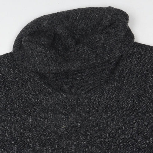 Betty Barclay Womens Grey Roll Neck Acrylic Pullover Jumper Size 18
