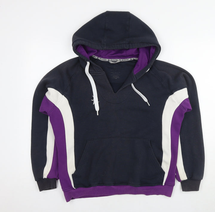 Kukri Womens Multicoloured Geometric Cotton Pullover Hoodie Size 18 Pullover